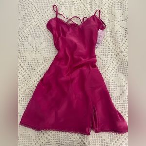 Wild Fable Pink Satin Dress